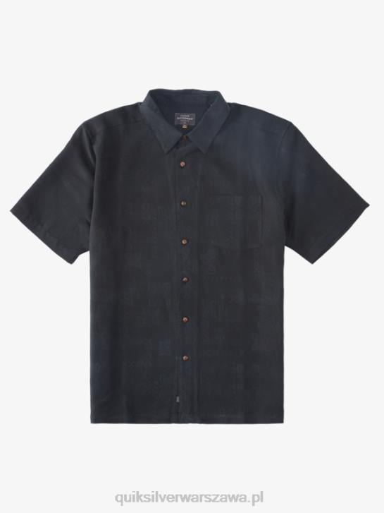 mężczyźni Quiksilver Koszulka Waterman Manele Bay z krótkim rękawem 4DBV798 czarny