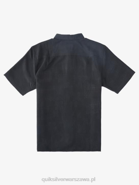 mężczyźni Quiksilver Koszulka Waterman Manele Bay z krótkim rękawem 4DBV798 czarny