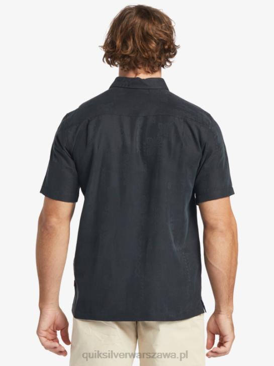 mężczyźni Quiksilver Koszulka Waterman Manele Bay z krótkim rękawem 4DBV798 czarny