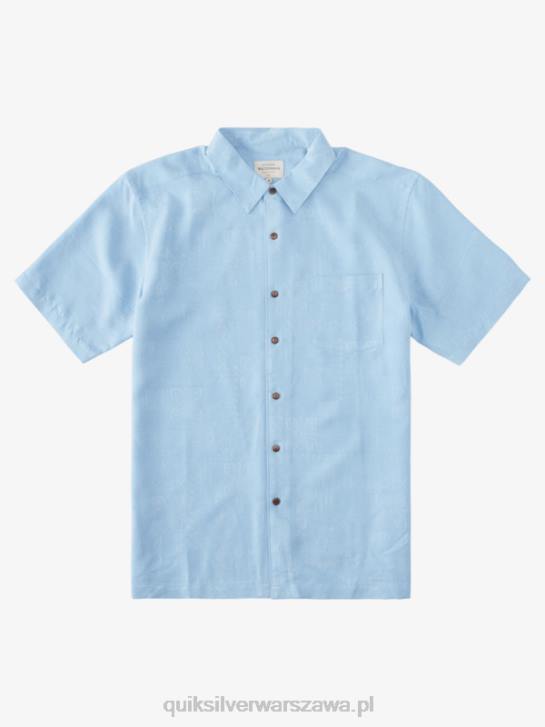 mężczyźni Quiksilver Koszulka Waterman Manele Bay z krótkim rękawem 4DBV800 ciemnoniebieski