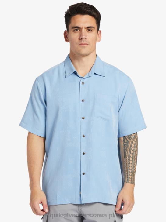 mężczyźni Quiksilver Koszulka Waterman Manele Bay z krótkim rękawem 4DBV800 ciemnoniebieski