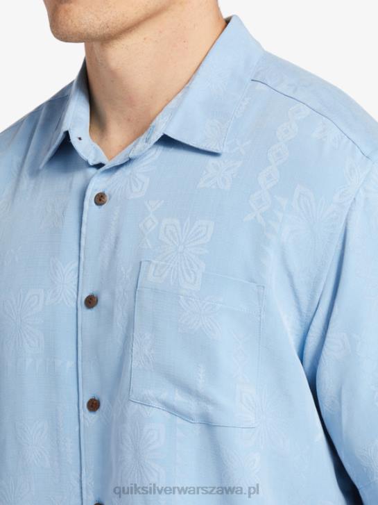 mężczyźni Quiksilver Koszulka Waterman Manele Bay z krótkim rękawem 4DBV800 ciemnoniebieski