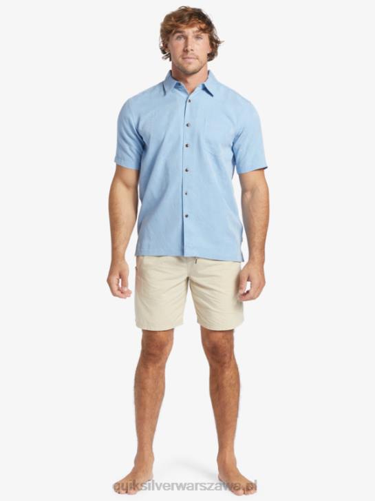 mężczyźni Quiksilver Koszulka Waterman Manele Bay z krótkim rękawem 4DBV800 ciemnoniebieski