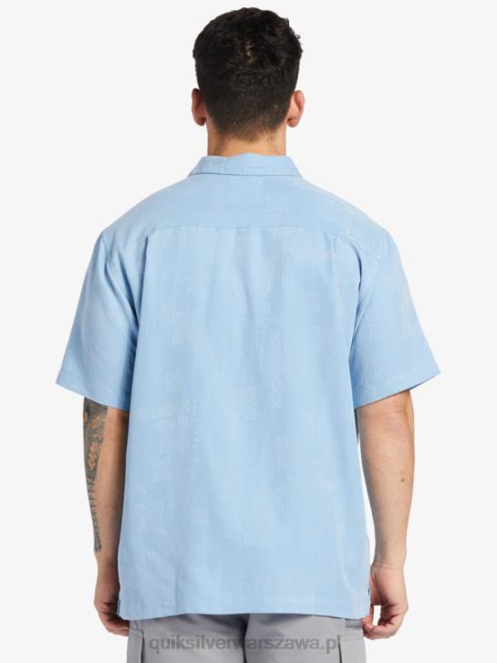 mężczyźni Quiksilver Koszulka Waterman Manele Bay z krótkim rękawem 4DBV800 ciemnoniebieski