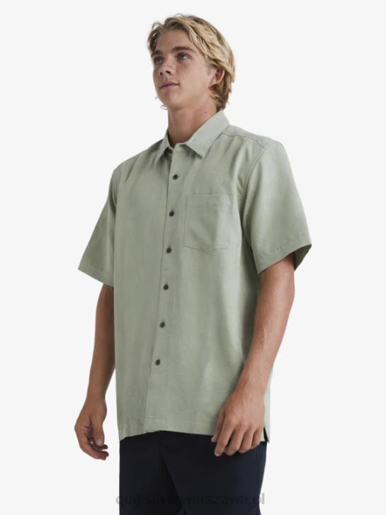 mężczyźni Quiksilver Koszulka Waterman Manele Bay z krótkim rękawem 4DBV801 herbata