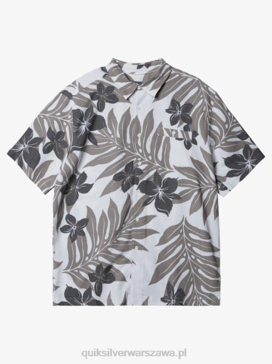 mężczyźni Quiksilver Koszulka Waterman Shonan z krótkim rękawem 4DBV992 biało-czarny