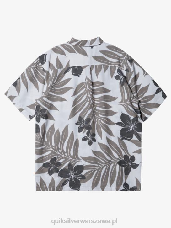 mężczyźni Quiksilver Koszulka Waterman Shonan z krótkim rękawem 4DBV992 biało-czarny