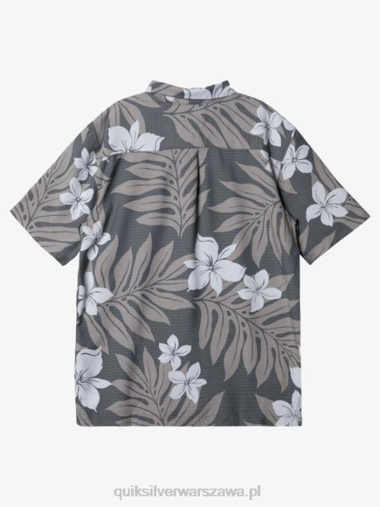 mężczyźni Quiksilver Koszulka Waterman Shonan z krótkim rękawem 4DBV993 ciemny łupek