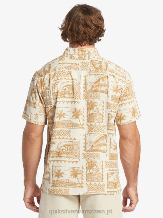 mężczyźni Quiksilver Koszulka Waterman Surf Trippers z krótkim rękawem 4DBV432 trippersy z brązowego ryżu