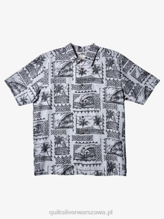 mężczyźni Quiksilver Koszulka Waterman Surf Trippers z krótkim rękawem 4DBV433 czarne trapery surfingowe
