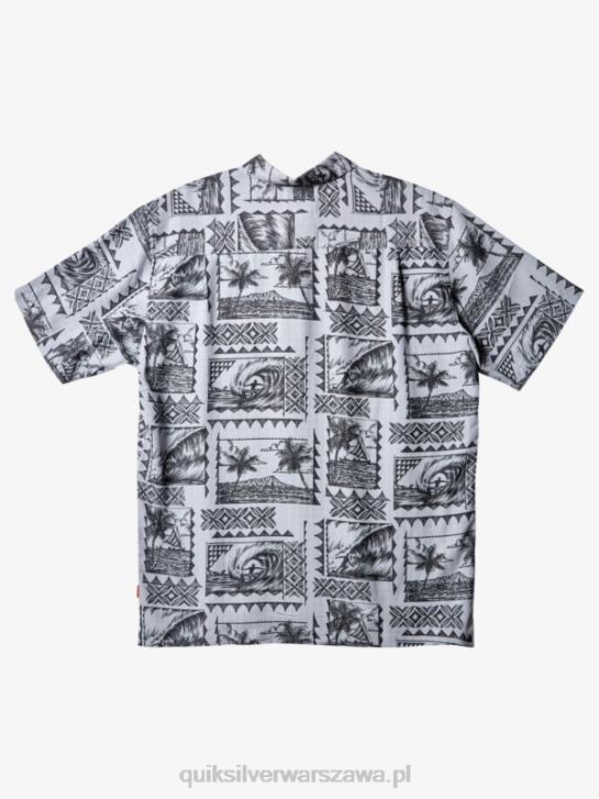 mężczyźni Quiksilver Koszulka Waterman Surf Trippers z krótkim rękawem 4DBV433 czarne trapery surfingowe