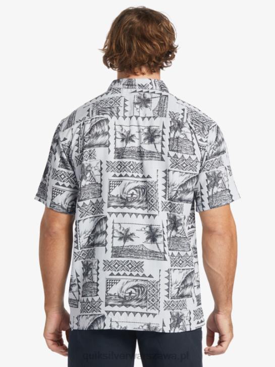 mężczyźni Quiksilver Koszulka Waterman Surf Trippers z krótkim rękawem 4DBV433 czarne trapery surfingowe
