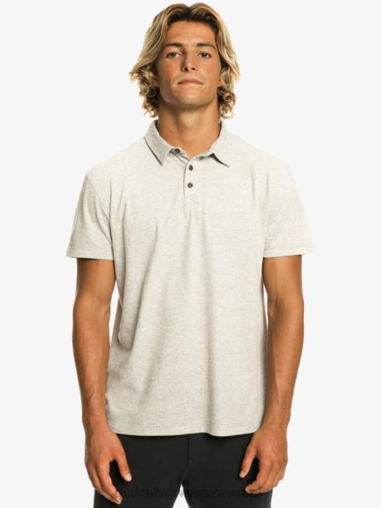 mężczyźni Quiksilver Koszulka polo z krótkim rękawem Sunset Cruise 4DBV475 jasnoszary wrzos
