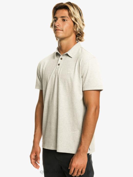 mężczyźni Quiksilver Koszulka polo z krótkim rękawem Sunset Cruise 4DBV475 jasnoszary wrzos