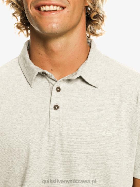 mężczyźni Quiksilver Koszulka polo z krótkim rękawem Sunset Cruise 4DBV475 jasnoszary wrzos