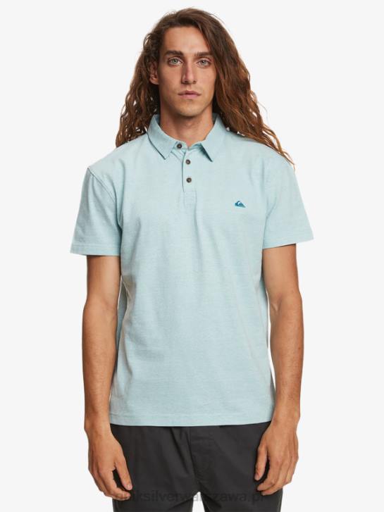mężczyźni Quiksilver Koszulka polo z krótkim rękawem Sunset Cruise 4DBV477 kamea niebieski