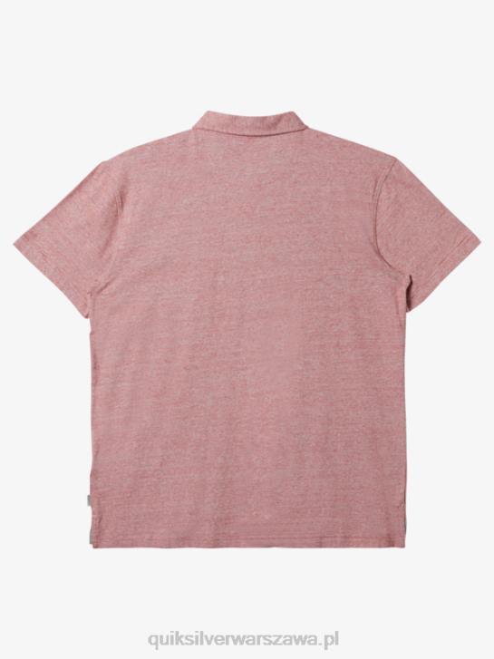 mężczyźni Quiksilver Koszulka polo z krótkim rękawem Sunset Cruise 4DBV478 czerwona ochra