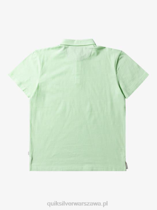 mężczyźni Quiksilver Koszulka polo z krótkim rękawem Sunset Cruise 4DBV479 rajska zieleń
