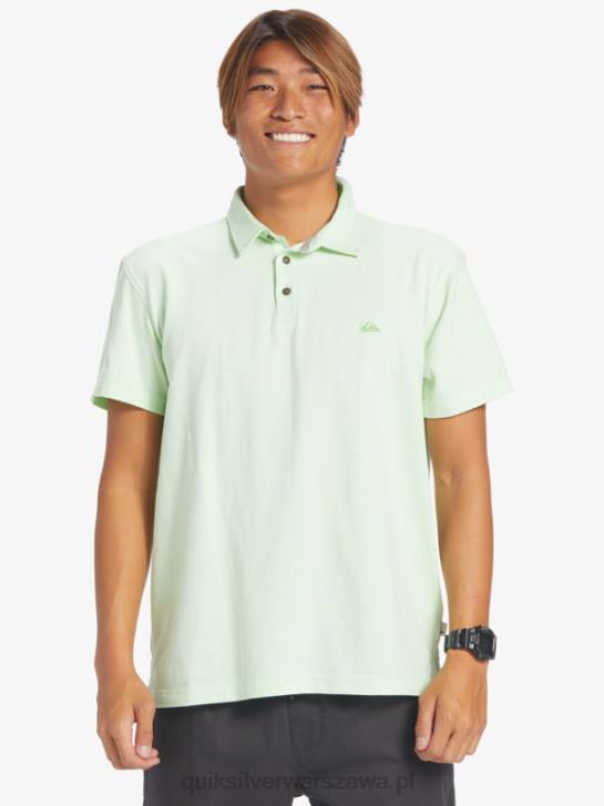 mężczyźni Quiksilver Koszulka polo z krótkim rękawem Sunset Cruise 4DBV479 rajska zieleń