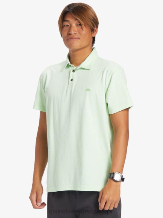 mężczyźni Quiksilver Koszulka polo z krótkim rękawem Sunset Cruise 4DBV479 rajska zieleń