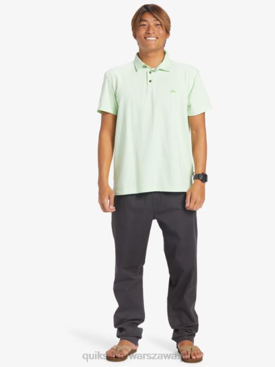 mężczyźni Quiksilver Koszulka polo z krótkim rękawem Sunset Cruise 4DBV479 rajska zieleń