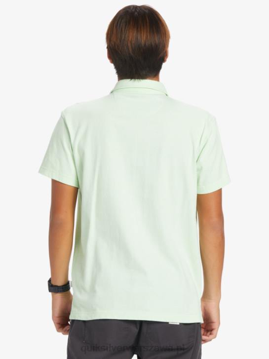 mężczyźni Quiksilver Koszulka polo z krótkim rękawem Sunset Cruise 4DBV479 rajska zieleń