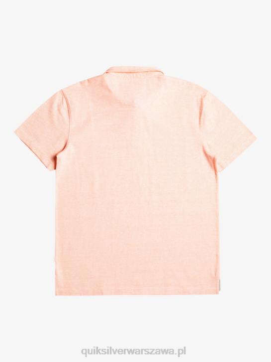 mężczyźni Quiksilver Koszulka polo z krótkim rękawem Sunset Cruise 4DBV480 świeży łosoś