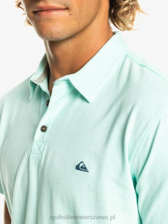 mężczyźni Quiksilver Koszulka polo z krótkim rękawem Sunset Cruise 4DBV481 szkło plażowe