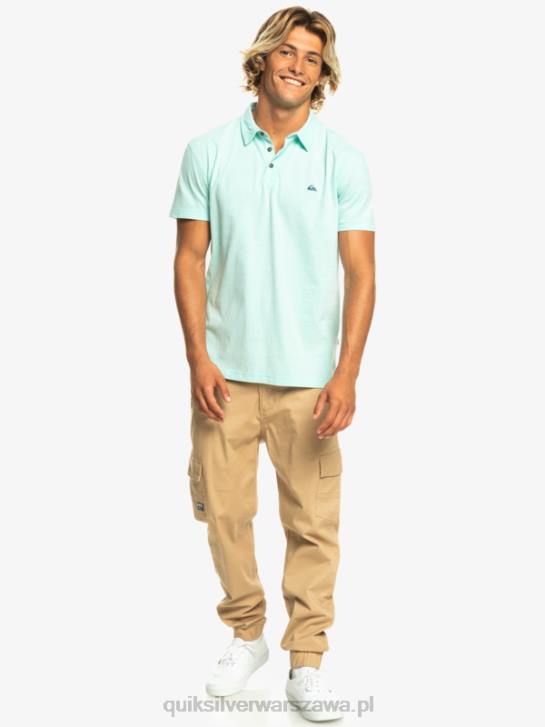 mężczyźni Quiksilver Koszulka polo z krótkim rękawem Sunset Cruise 4DBV481 szkło plażowe