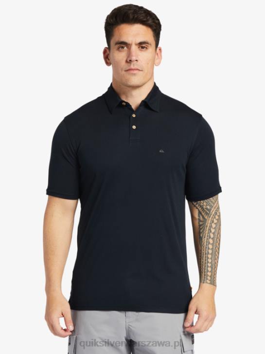 mężczyźni Quiksilver Koszulka polo z krótkim rękawem Waterman Waterpolo 4DBV245 czarny