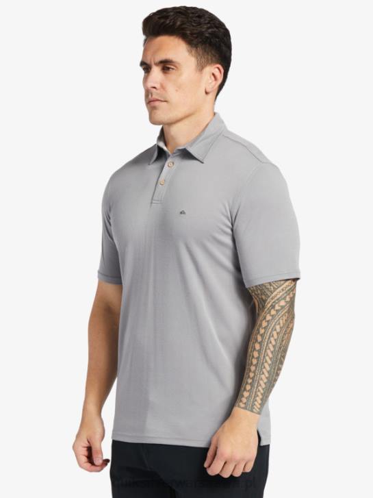 mężczyźni Quiksilver Koszulka polo z krótkim rękawem Waterman Waterpolo 4DBV247 skóra rekina