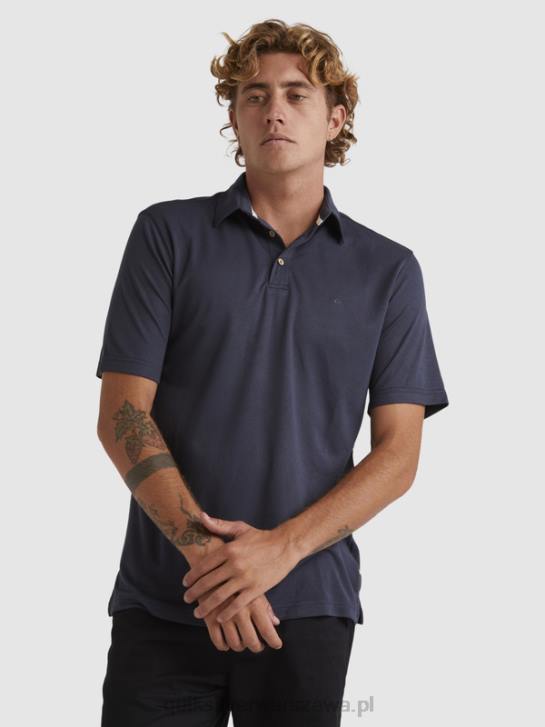 mężczyźni Quiksilver Koszulka polo z krótkim rękawem Waterman Waterpolo 4DBV250 niebieskie noce