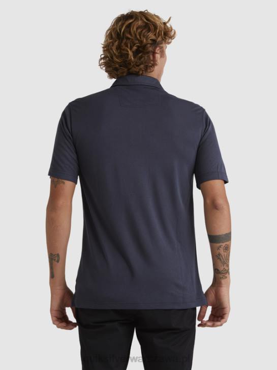 mężczyźni Quiksilver Koszulka polo z krótkim rękawem Waterman Waterpolo 4DBV250 niebieskie noce
