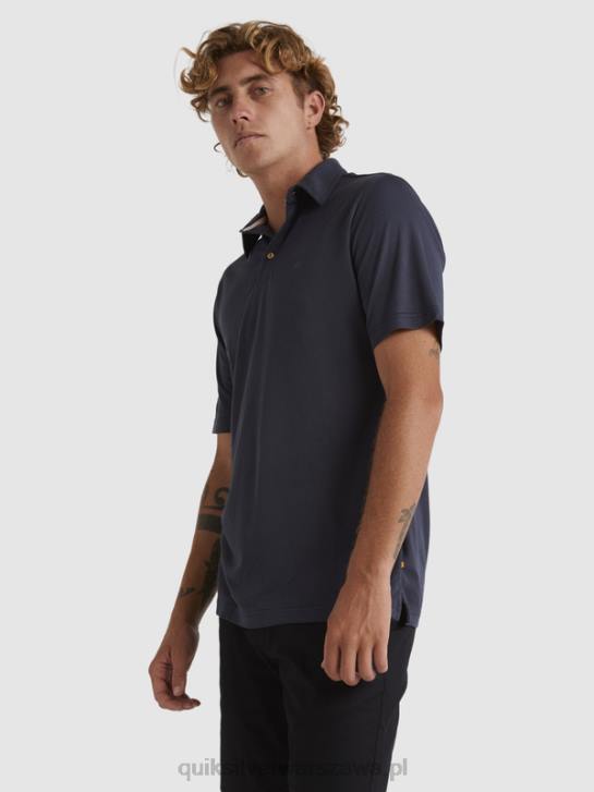 mężczyźni Quiksilver Koszulka polo z krótkim rękawem Waterman Waterpolo 4DBV250 niebieskie noce