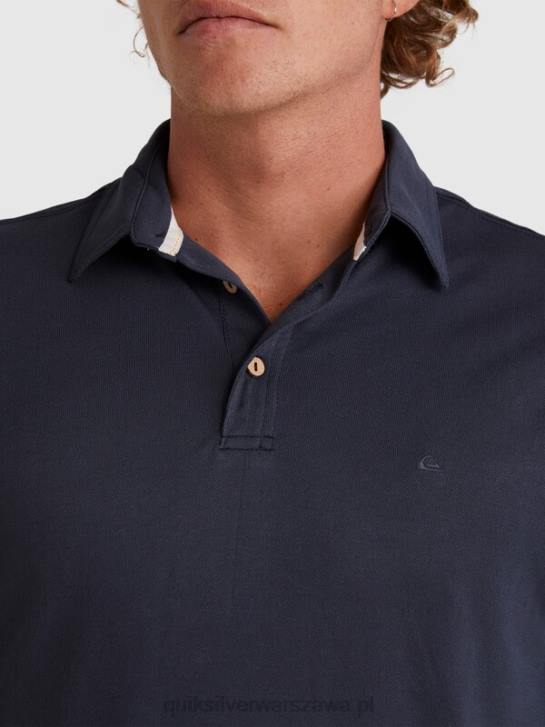 mężczyźni Quiksilver Koszulka polo z krótkim rękawem Waterman Waterpolo 4DBV250 niebieskie noce