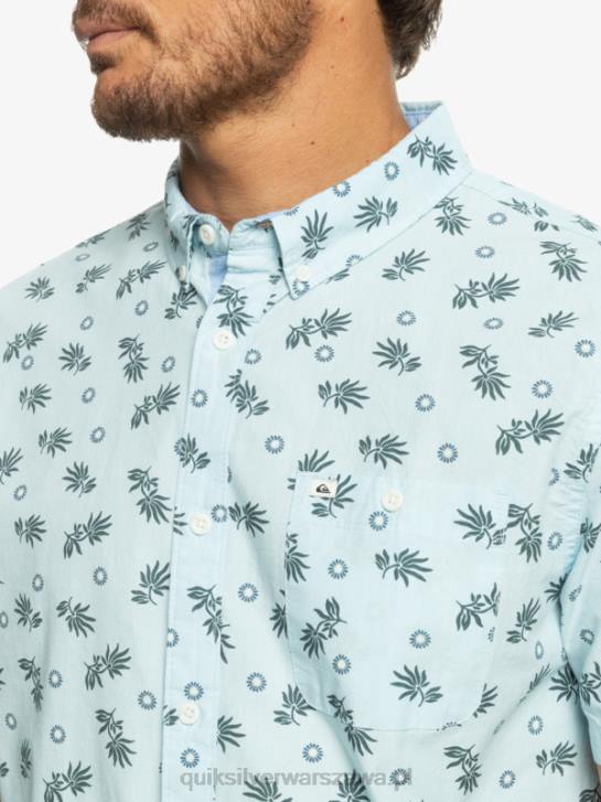 mężczyźni Quiksilver Koszulka z krótkim rękawem z oceanu do raju 4DBV1389 błękit nieba od oceanu