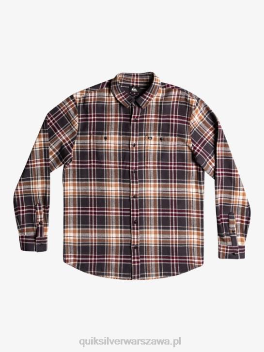 mężczyźni Quiksilver Nieustraszona flanelowa koszula z długim rękawem odkrywcy 4DBV1771 widmo nieustraszone