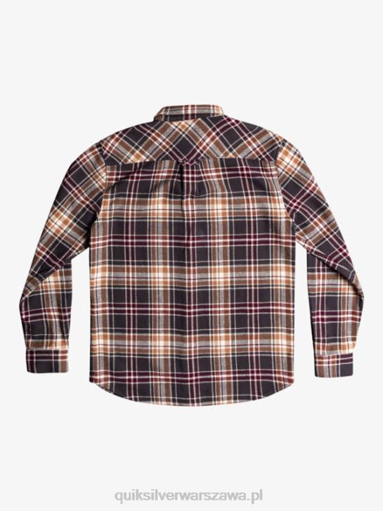 mężczyźni Quiksilver Nieustraszona flanelowa koszula z długim rękawem odkrywcy 4DBV1771 widmo nieustraszone