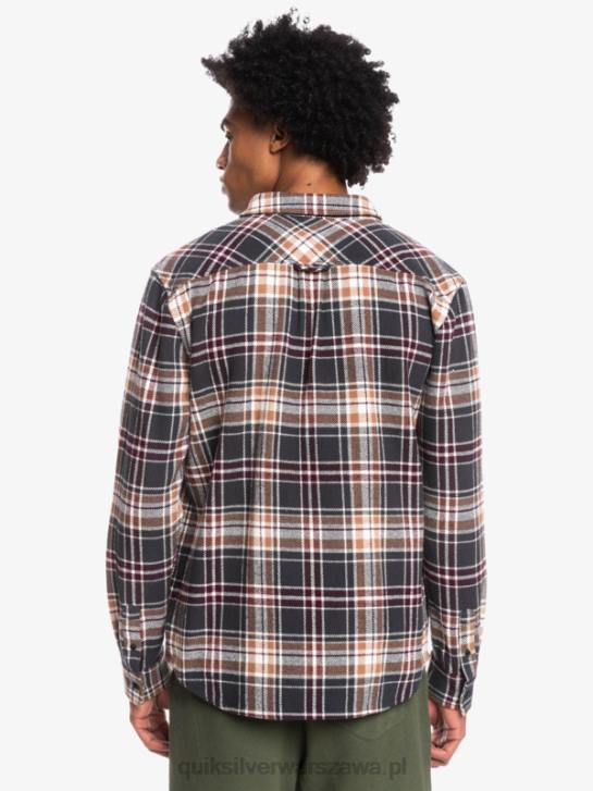 mężczyźni Quiksilver Nieustraszona flanelowa koszula z długim rękawem odkrywcy 4DBV1771 widmo nieustraszone