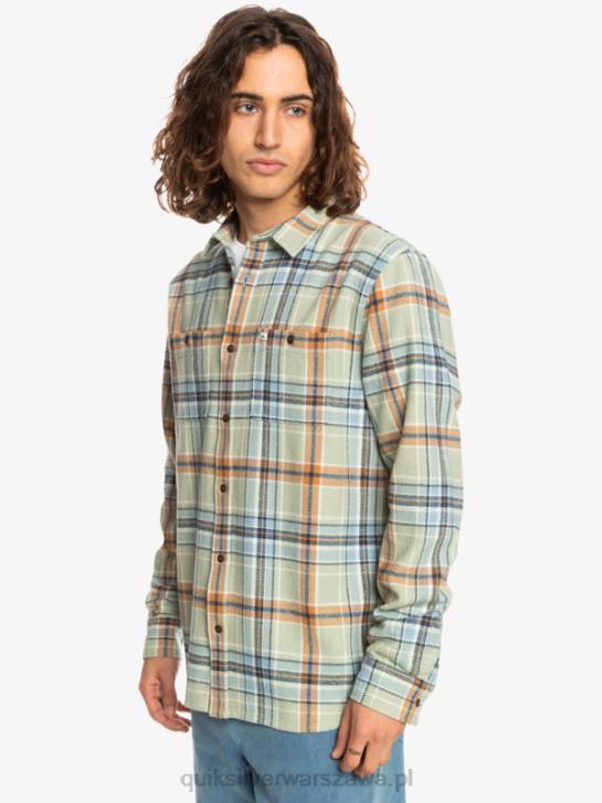 mężczyźni Quiksilver Nieustraszona flanelowa koszula z długim rękawem odkrywcy 4DBV1772 mędrzec pustynny nieustraszony