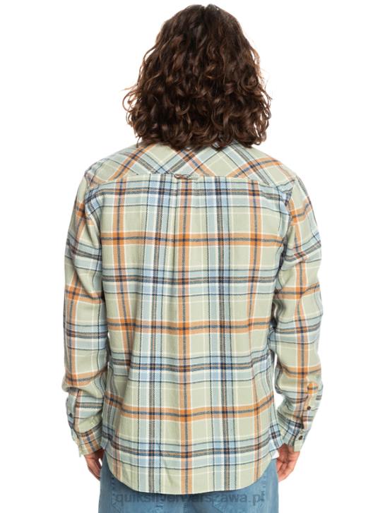 mężczyźni Quiksilver Nieustraszona flanelowa koszula z długim rękawem odkrywcy 4DBV1772 mędrzec pustynny nieustraszony