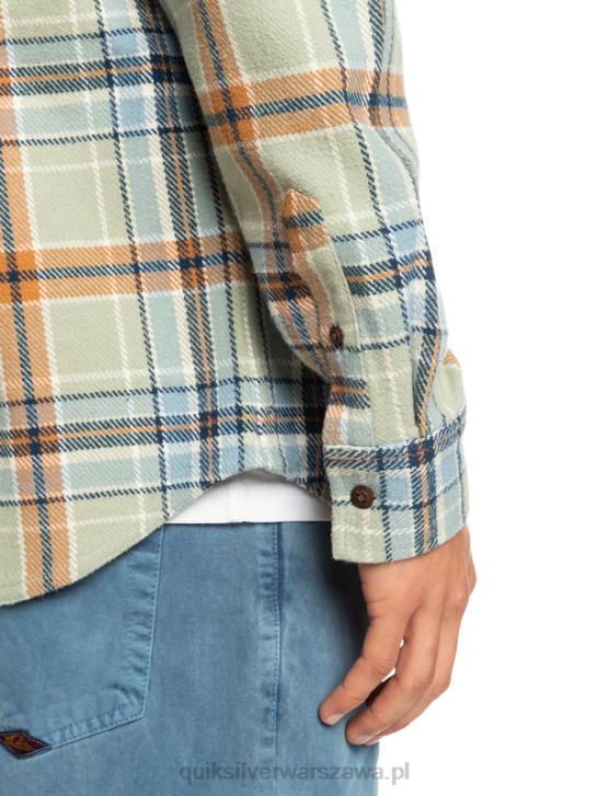 mężczyźni Quiksilver Nieustraszona flanelowa koszula z długim rękawem odkrywcy 4DBV1772 mędrzec pustynny nieustraszony