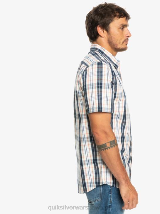 mężczyźni Quiksilver Nowa koszulka z krótkim rękawkiem firmy Swinton 4DBV914 brzoza swinton