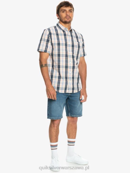 mężczyźni Quiksilver Nowa koszulka z krótkim rękawkiem firmy Swinton 4DBV914 brzoza swinton