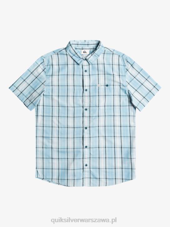 mężczyźni Quiksilver Nowa koszulka z krótkim rękawkiem firmy Swinton 4DBV916 błękitny swinton