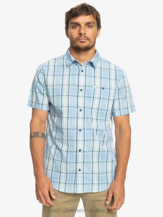 mężczyźni Quiksilver Nowa koszulka z krótkim rękawkiem firmy Swinton 4DBV916 błękitny swinton