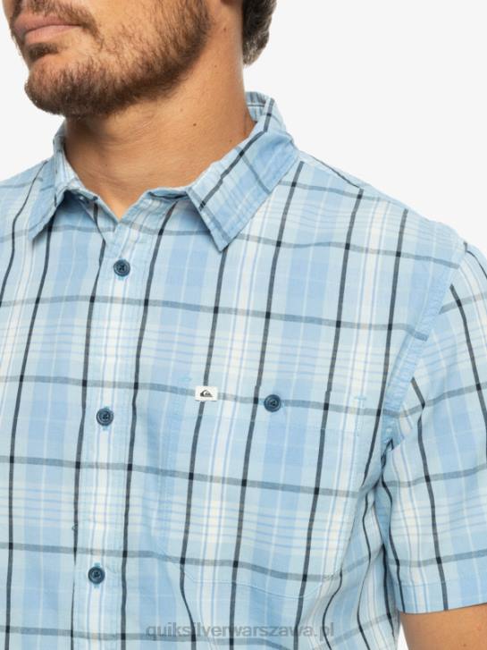 mężczyźni Quiksilver Nowa koszulka z krótkim rękawkiem firmy Swinton 4DBV916 błękitny swinton