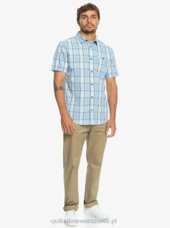 mężczyźni Quiksilver Nowa koszulka z krótkim rękawkiem firmy Swinton 4DBV916 błękitny swinton