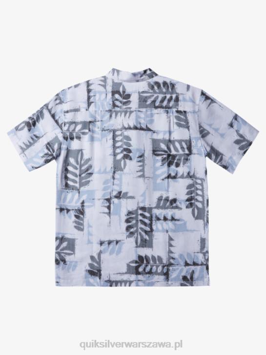 mężczyźni Quiksilver Waterman Canoes Reef techniczna koszulka z krótkim rękawem 4DBV398 biała rafa kajakowa w
