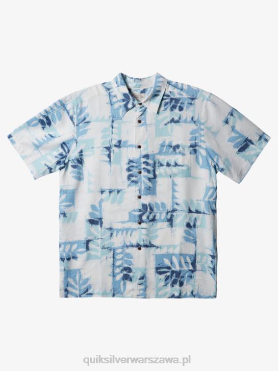 mężczyźni Quiksilver Waterman Canoes Reef techniczna koszulka z krótkim rękawem 4DBV399 zmierzch niebieski kajaki rafa w